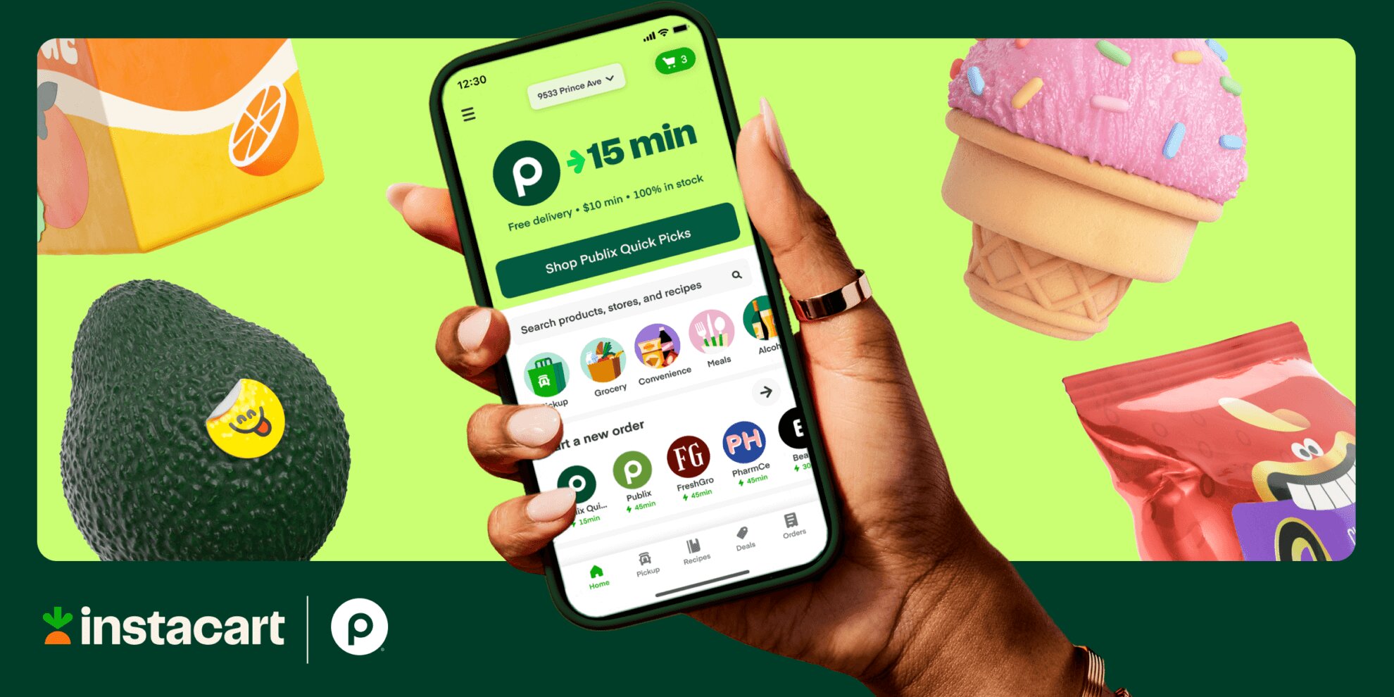 Publix And Instacart Launch Rapid Delivery Service In Florida