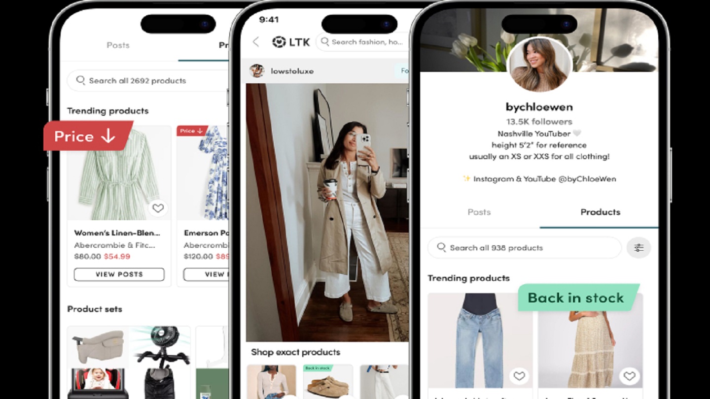 LTK launches new shopper alerts in its shopping app