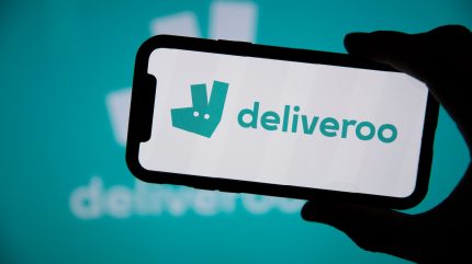 Deliveroo and HURR link for 20-minute rental designer dress delivery